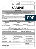 7th Grade Choice Sheet 2020-21 Sample