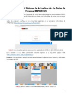 Guía de Acceso Al Sistema de Actualización de Datos de Personal INFORHUS PDF