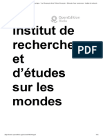 Le Politique Dans L'histoire Touarègue - "Les Touareg Du Nord" D'henri Duveyrier - Éléments D'une Controverse - Institut de Recherches Et D'études Sur Les Mondes Arabes Et Musulmans