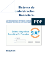 Sistema de Administración Financiera