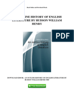 History of English Literature by Hudson