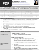 Afreen Quraishi Resume