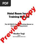 Hotel Room Service Training Manual