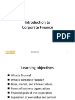 Introduction To Corporate Finance