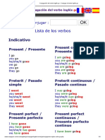 Conjugación Del Verbo Inglés Go - Conjugar El Verbo Inglés Go PDF