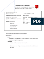 Informe 6 Lipidos - Quimica 3ero