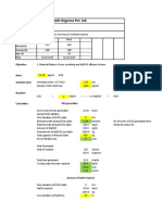 Effluent Treatment PFD Material Balance - New