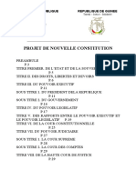 Guinee: Projet de Nouvelle Constitution