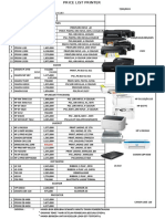 Pricelist Laptop & Printer