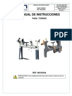 Manual de Instrucciones para Torno