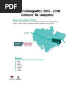 Perfil Demográfico 2016 - 2020 Comuna 15 - Guayabal