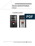 Fingerprint Access Control Installation Manual (M-F131)