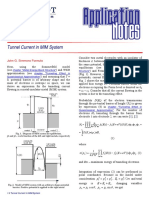 Tunnel Current in Mim System PDF