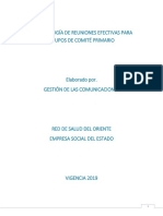 .Metodología de Reuniones Efectivas para Grupos Primario