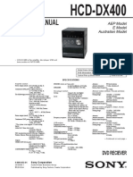 Sony hcd-dx400 Ver-1.0 SM PDF