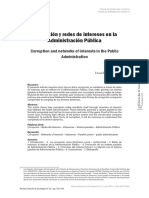 Corrupción y Redes de Intereses en La Administración Pública