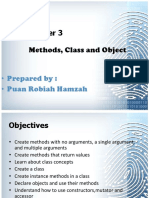 Chapter 3 Methods Object ForStudent