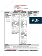 SESIÓN DE APRENDIZAJE 6º Multigrado Agosto