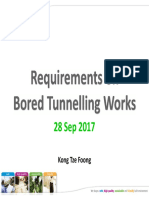 Requirements of Bored Tunelling Work PDF