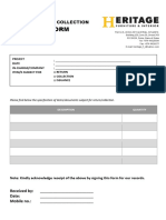 Material Return Issuance Sample