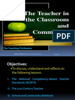 Chapter2 The Teacher in The Classroom and Community