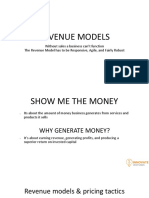 Week8 - Revenue Models Session