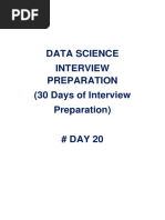 Data Science Interview Questions (#Day20)