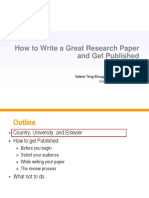 How To Write A Great Research Paper and Get Published PDF