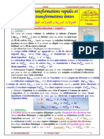 Les Transformations Lentes Et Les Transformations Rapides Cours 2