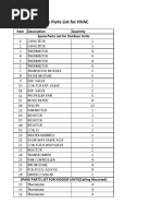 HVAC List