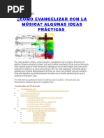 Como Evangelizar Con La Música