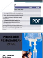 Prosedur Pemasangan Infus