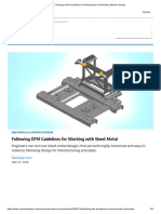 Following DFM Guidelines For Working With Sheet Metal - Machine Design