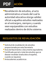 REVALIDACIÓN