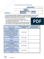 Performance Evaluation Form For Staff Employees 6-19-17