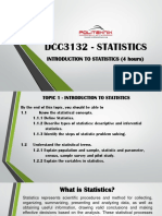 Topic 1 Introduction To Statistics PDF