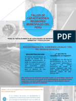 Taller de Fortalecimiento de Capacidades A Regidores PDF