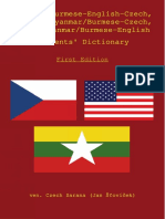 Myanmar-English - Czech Students' Dictionary PDF