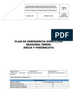 Plan de Emergencia Regiones Arica y Parinacota LISTO