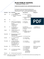 Class Iii D.P.S Syllabus