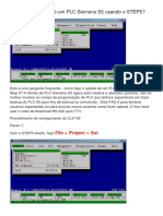 Como Faço Upload de Um PLC Siemens S5 Usando o STEP5
