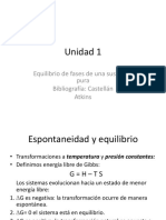 1 - Equilibrio de Fases de Una Sustancia Pura