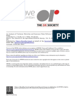 An Analysis of Customer Retention and Insurance Claim Patterns Using Data Mining: A Case Study