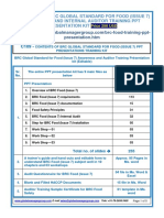 BRC Global Standard For Food Safety Awarness Training