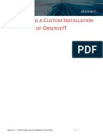 Performing A Custom Installation of ObserveIT PDF