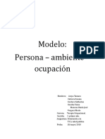 Modelo Persona Ambiente Ocupacion