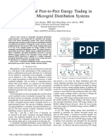 Peer-to-Peer Energy Trading in A Microgrid Distribution System