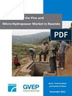 Assessment of The Pico and Micro-Hydropower Market in Rwanda (2011)