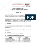 Informe de Inspecciones de Luminarias Julio 2019