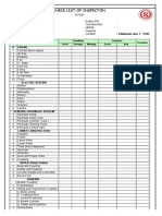 Form Checklist Red Inspection Crane